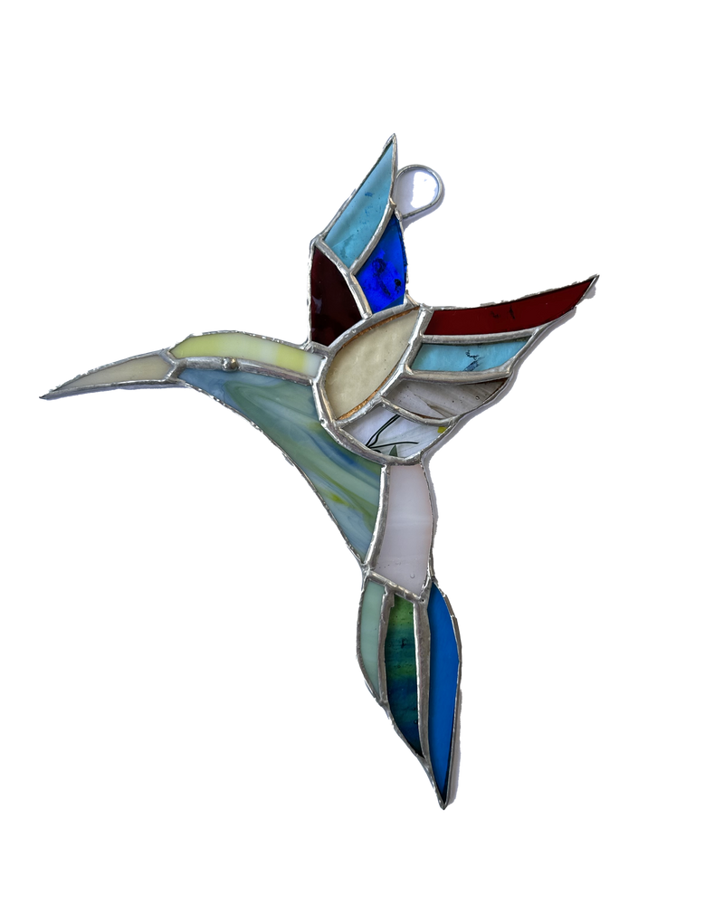 Stained Glass Hummingbird