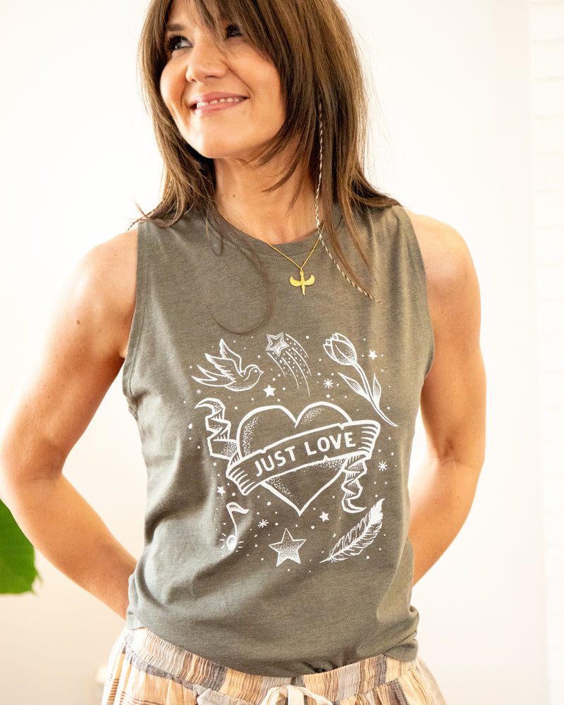 Just Love - Loden Muscle Tee