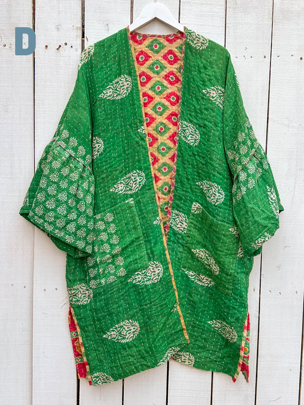 ONE OF A KIND Kantha Kaftan Kimono