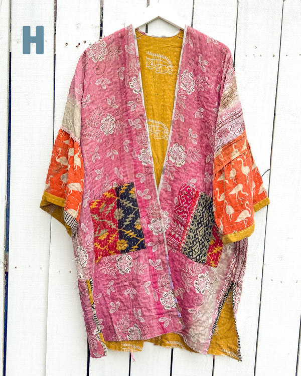 ONE OF A KIND Kantha Kaftan Kimono