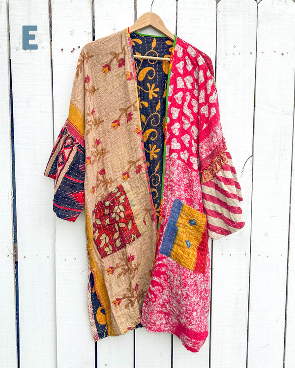 ONE OF A KIND Kantha Kaftan Kimono