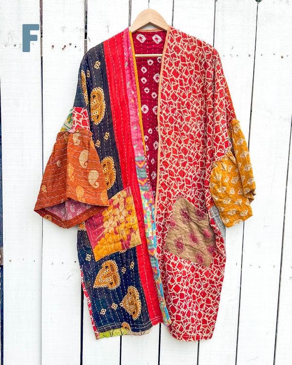 ONE OF A KIND Kantha Kaftan Kimono