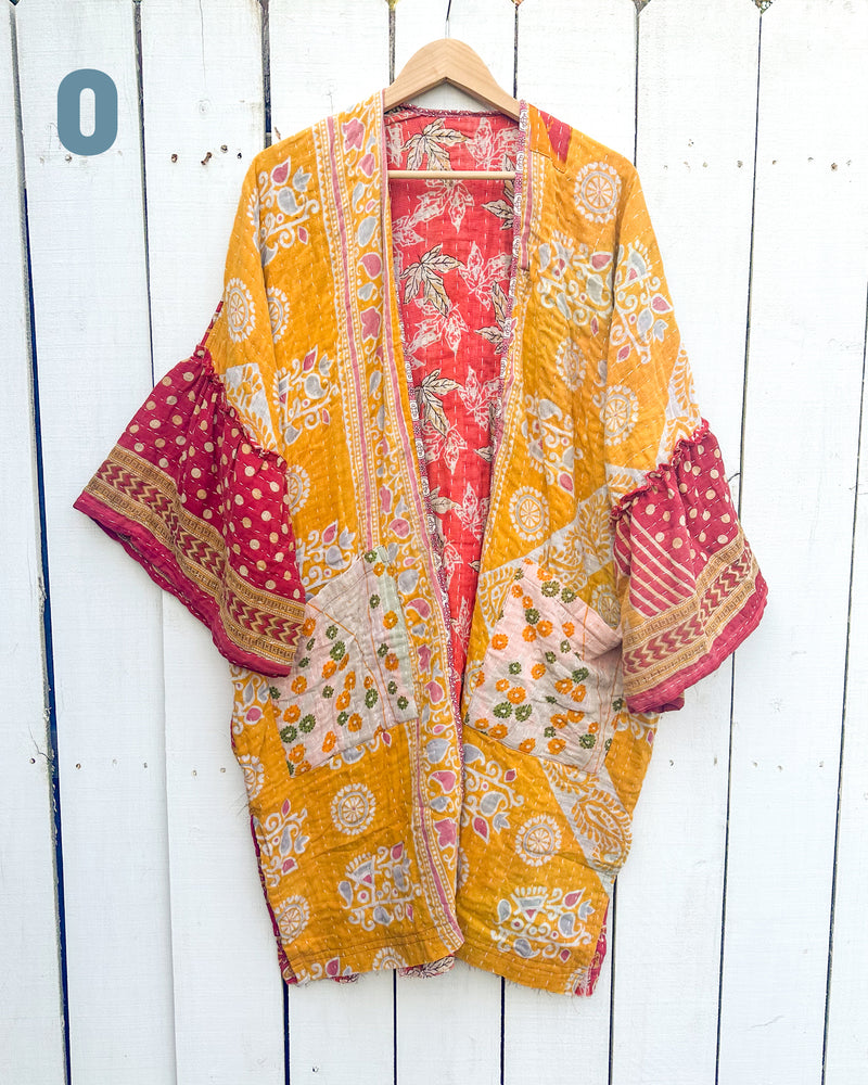 ONE OF A KIND Kantha Kaftan Kimono