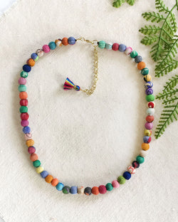 Kantha Strand Necklace