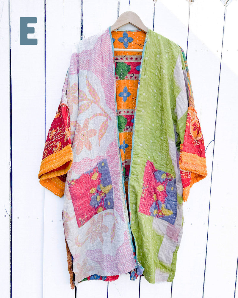 ONE OF A KIND Kantha Kaftan Kimono