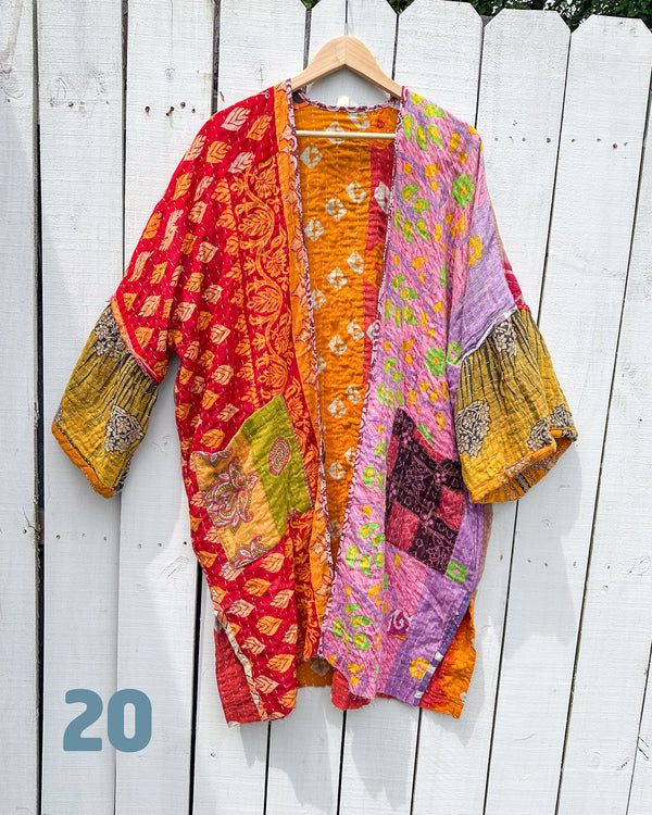 ONE OF A KIND Kantha Kaftan Kimono