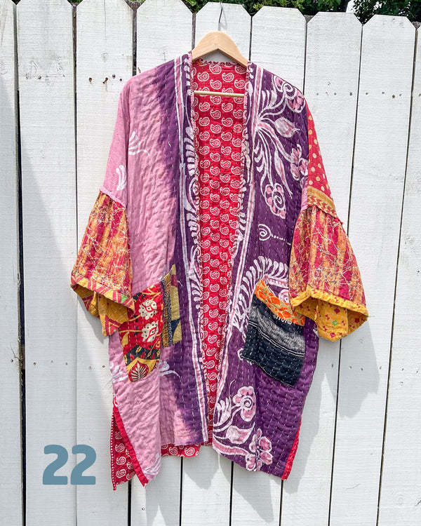 ONE OF A KIND Kantha Kaftan Kimono
