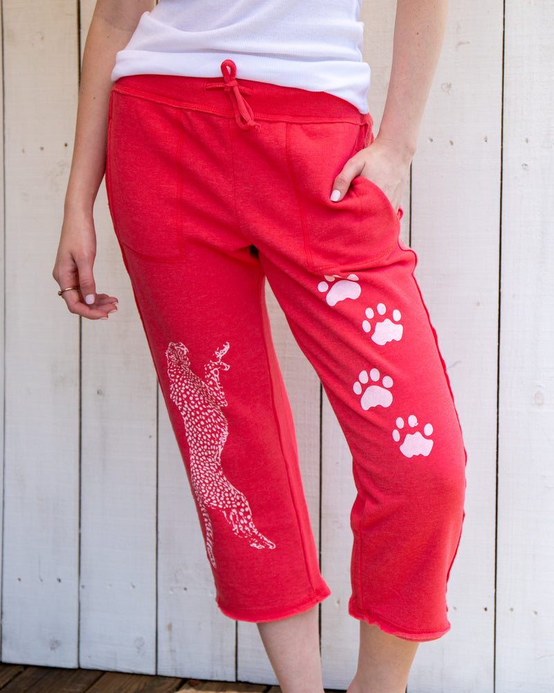 Wild Cat - Poppy Cropped Sweatpants