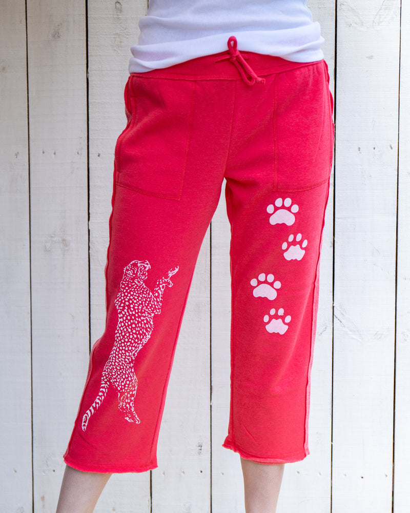 Wild Cat - Poppy Cropped Sweatpants