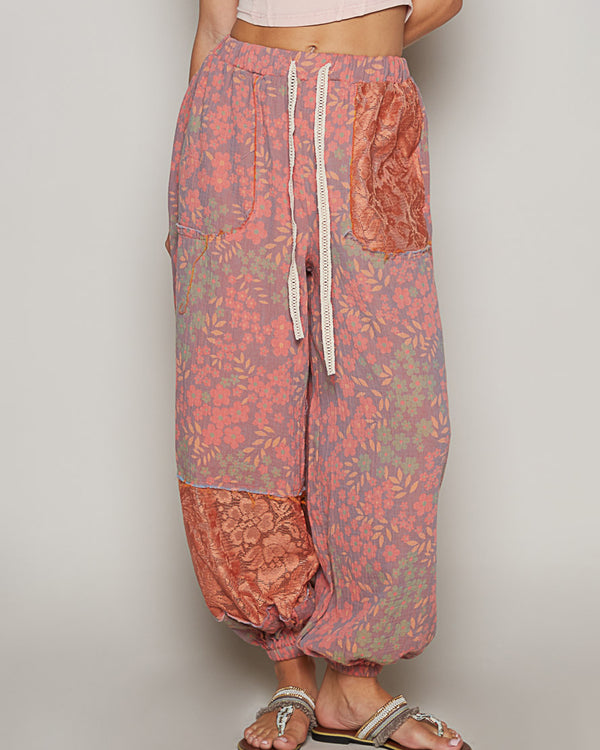 Lilac Floral Pants