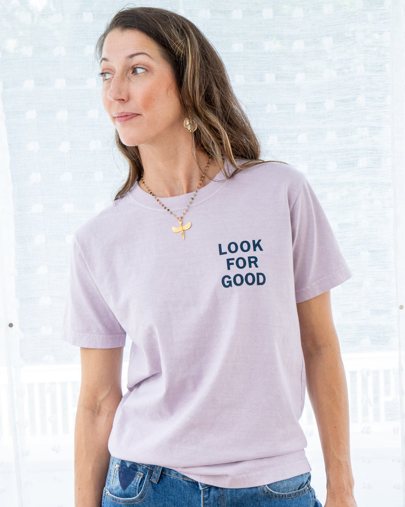 Look For Good Lavender Unisex Tee