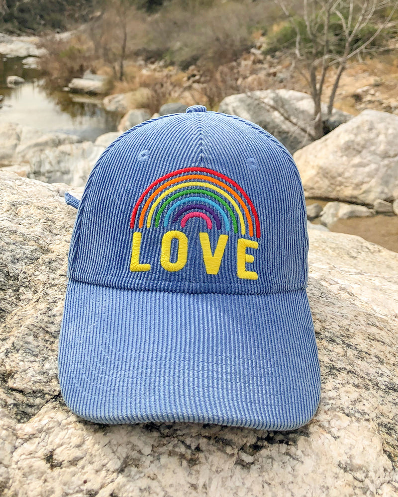 Rainbow Love - Corduroy Baseball Cap