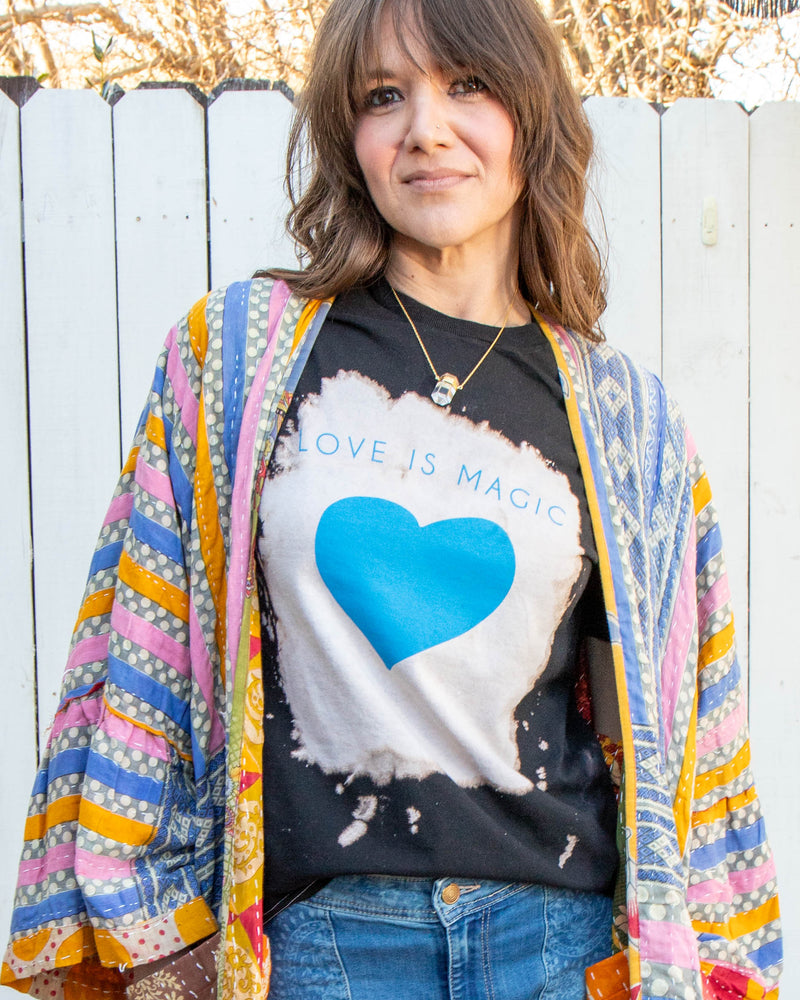 Love Is Magic Cotton Bleached Out Tee