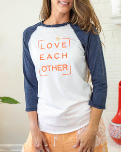 Love Each Other Baseball Tee