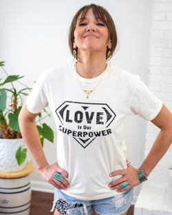 Love Is Our Super Power- Soft Cotton Unisex Tee – SuperLoveTees