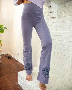 Moon Mandala Flared Yoga Pants