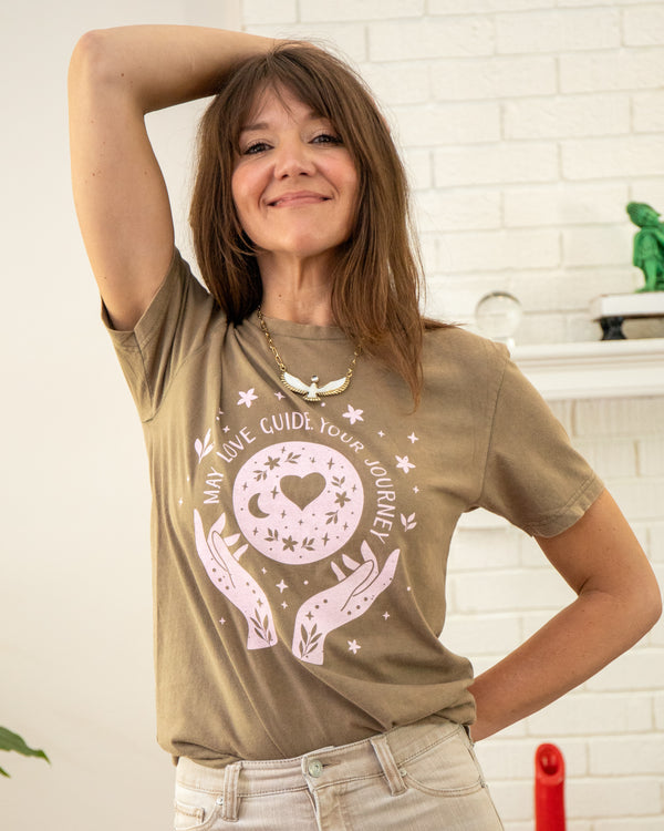 May Love Guide Your Journey - Java Cotton Tee