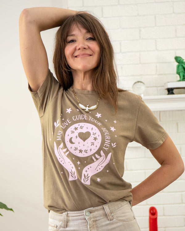 May Love Guide Your Journey - Java Cotton Tee
