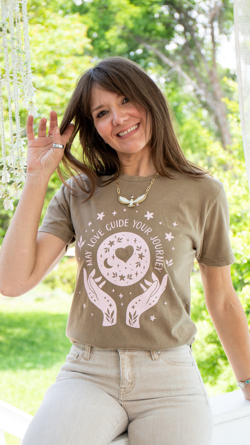 May Love Guide Your Journey - Java Cotton Tee