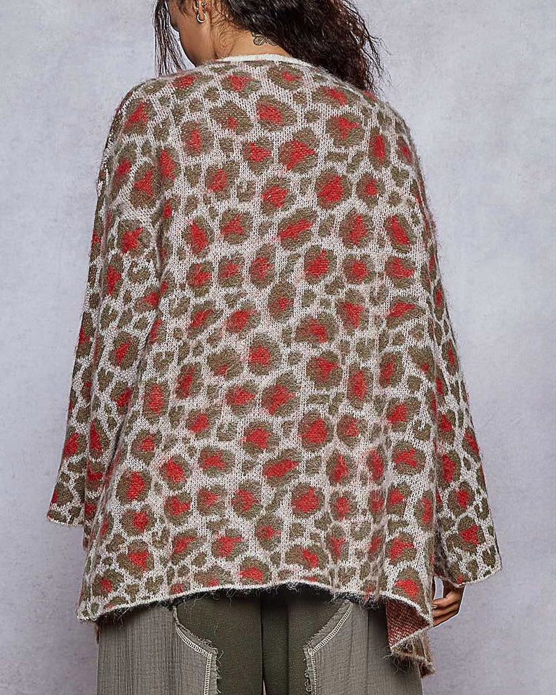 Cherry & Olive Swing Cardigan