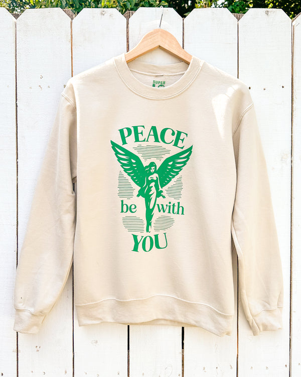 Peace Be With You - Sand Unisex Sweatshirt