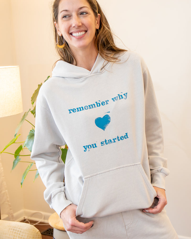 Remember Why You Started ~ Unisex Hoodie