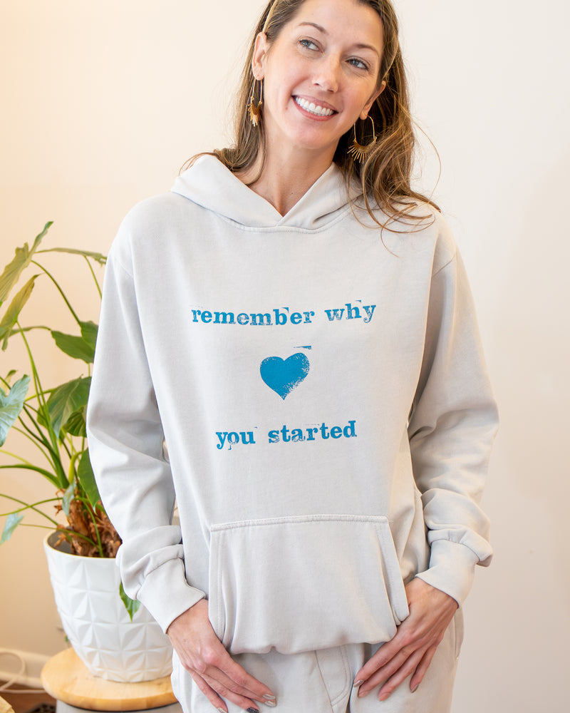 Remember Why You Started ~ Unisex Hoodie