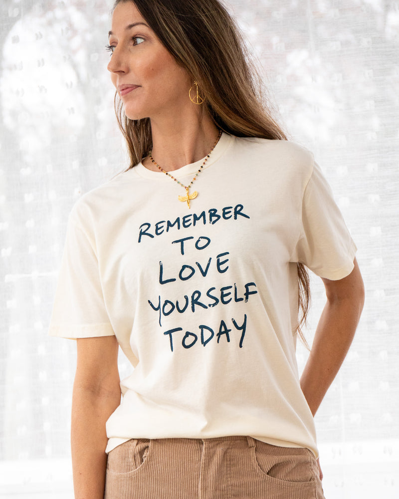 Remember to Love Yourself Today Cotton Tee