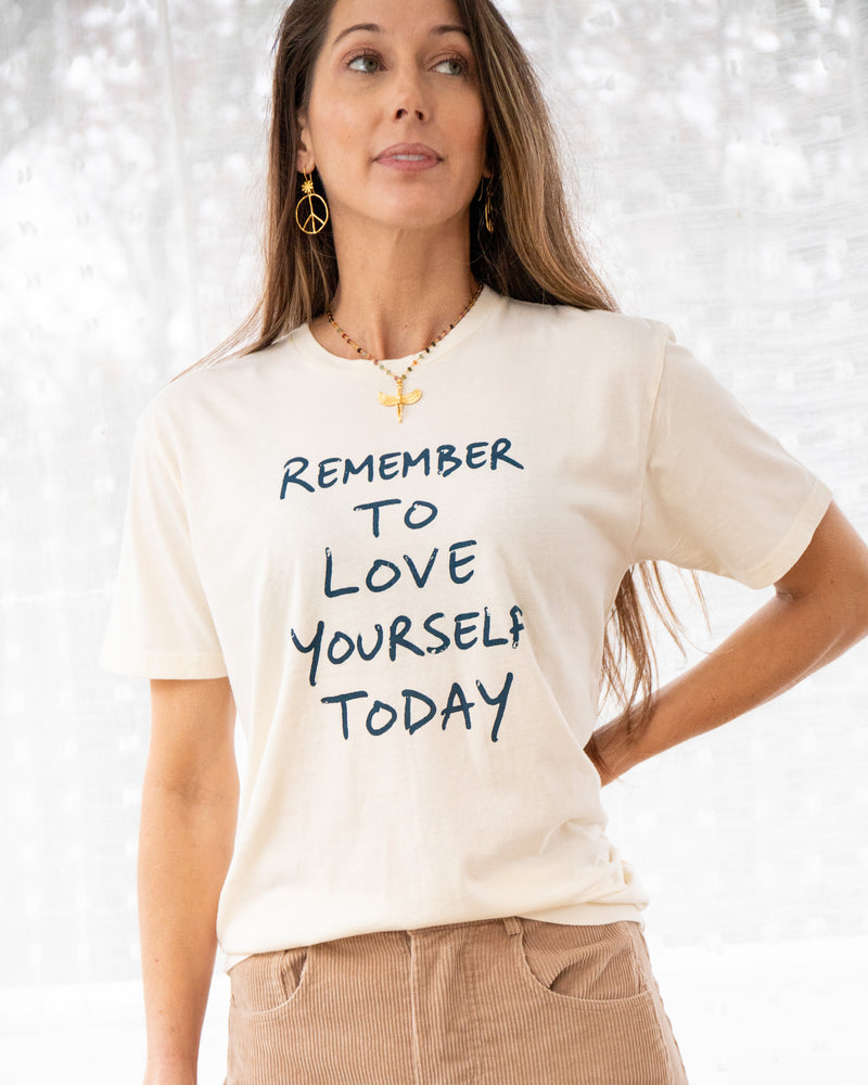 Remember to Love Yourself Today Cotton Tee