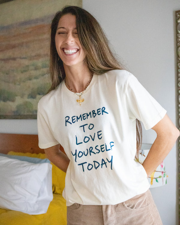 Remember to Love Yourself Today Cotton Tee