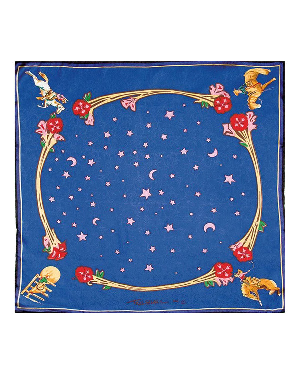 Starry Night Large Silk Scarf