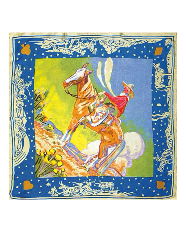Cowgirl 20" Silk Scarf