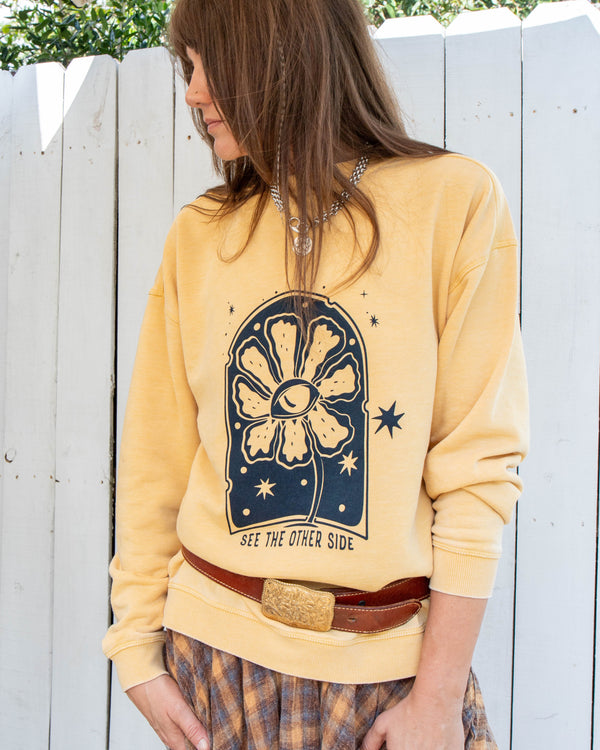 See The Other Side Gold Sweatshirt