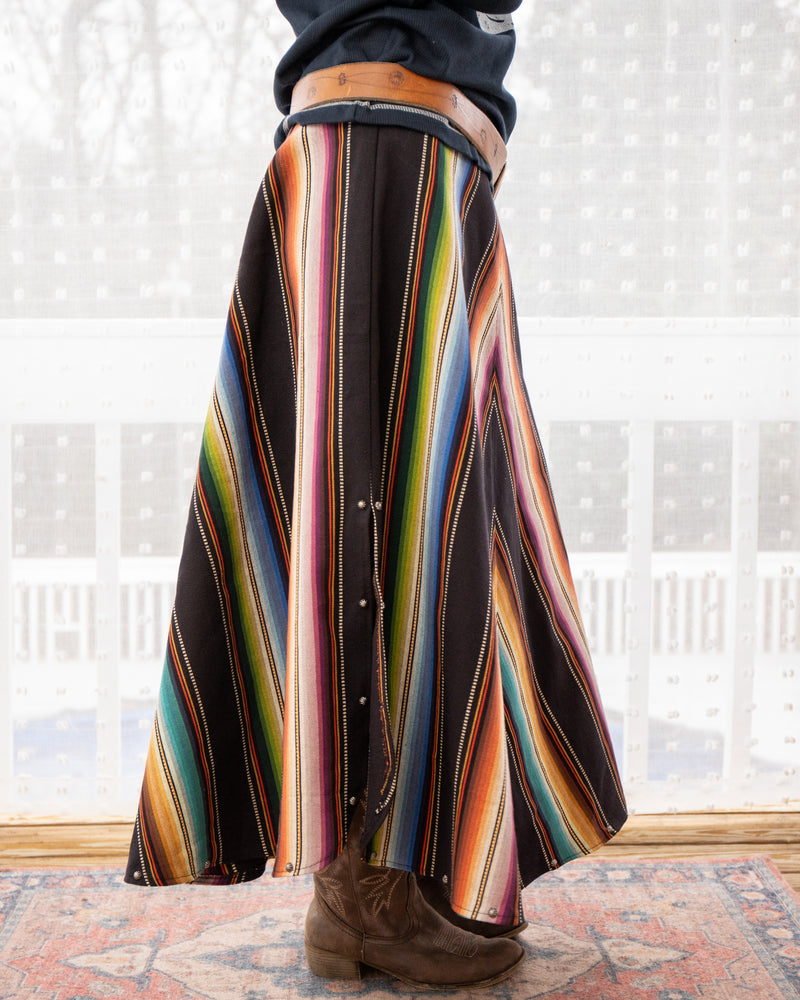 Serape Long A-Line Skirt