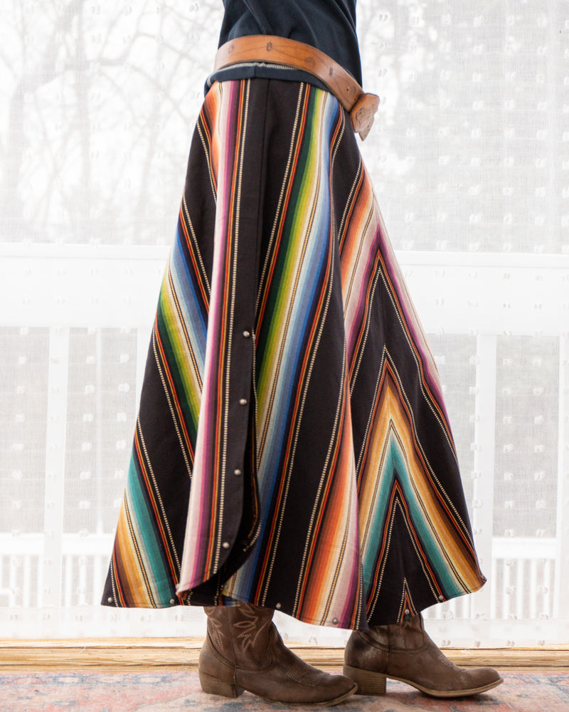 Serape Long A-Line Skirt