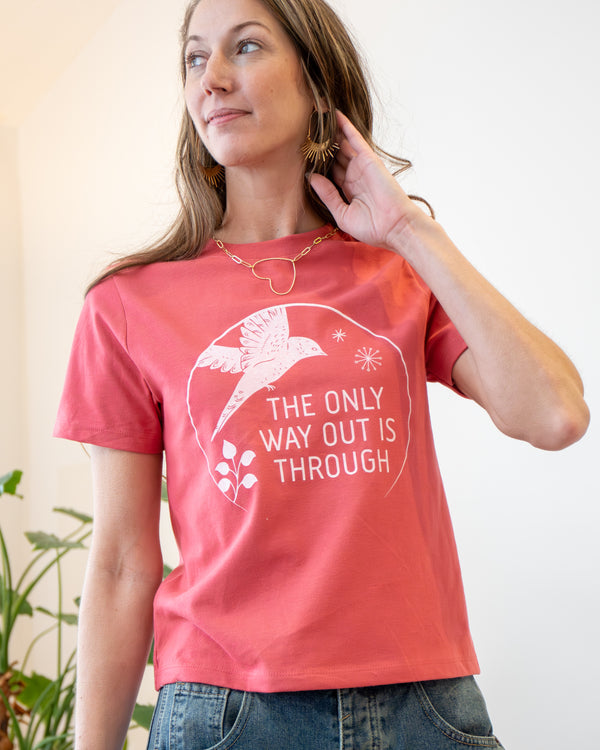 The Only Way Out Is Through - Heavyweight Cotton Tee