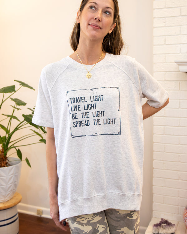 Travel Light French Terry Short Sleeve Sweatshirt