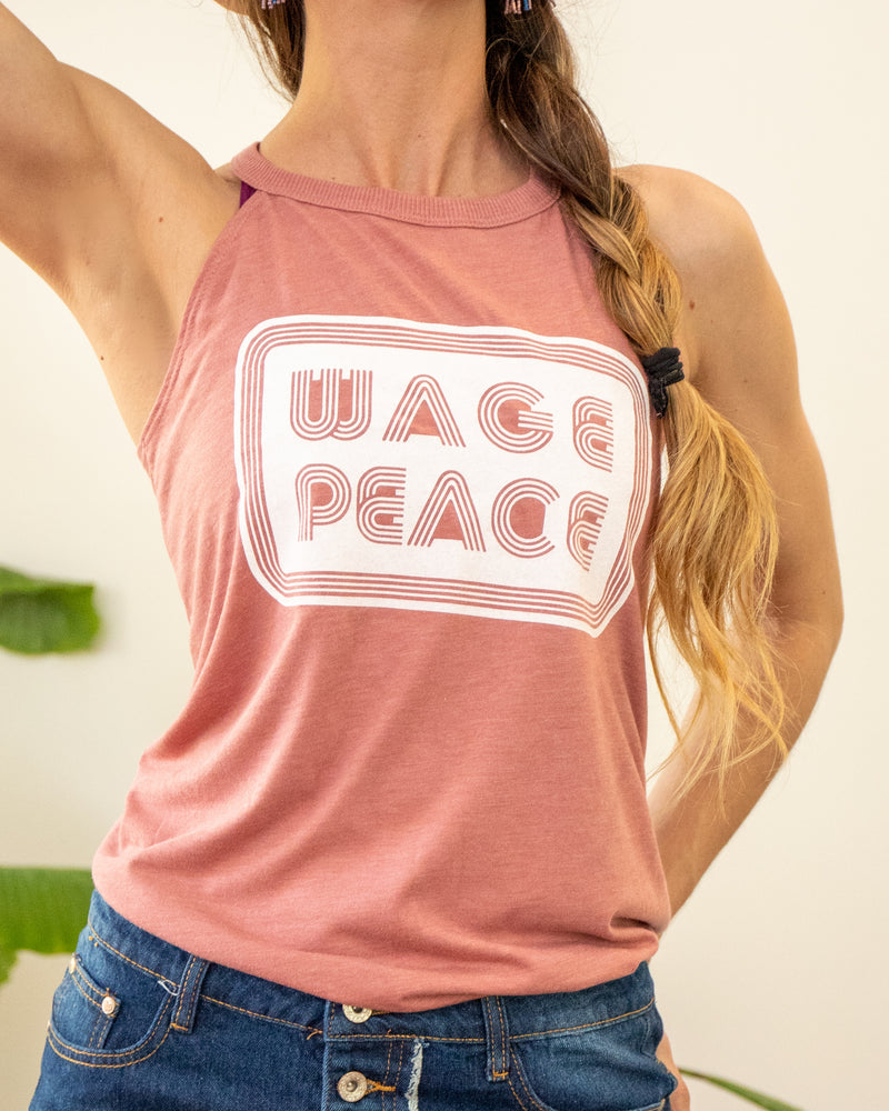 WAGE PEACE  -  Halter Tank