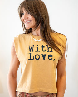 With Love Cotton Muscle Tee