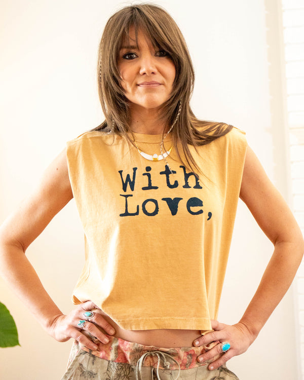 With Love Cotton Muscle Tee