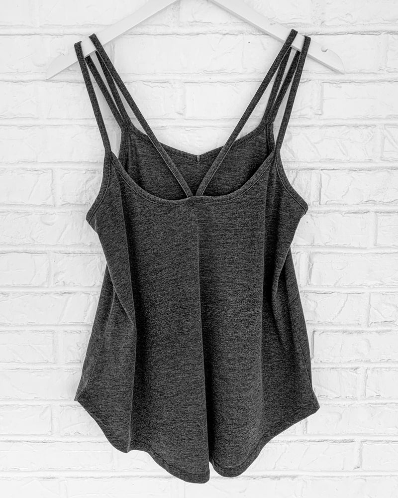 Ask Your Angels - Black Strappy Tank
