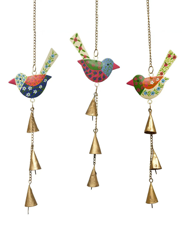 Hand Painted Enamel Bird Chime