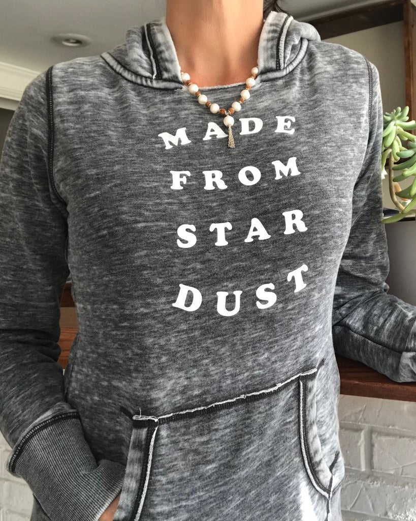 Made From Star Dust - Coal Burnout Pullover Hoodie