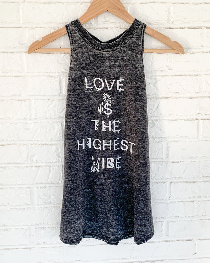 Love Is The Highest Vibe - Burnout Tank