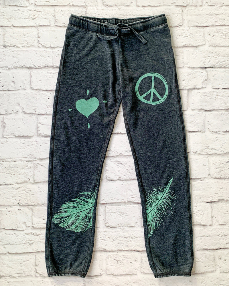 Love & Peace - Sand Washed Sweatpants