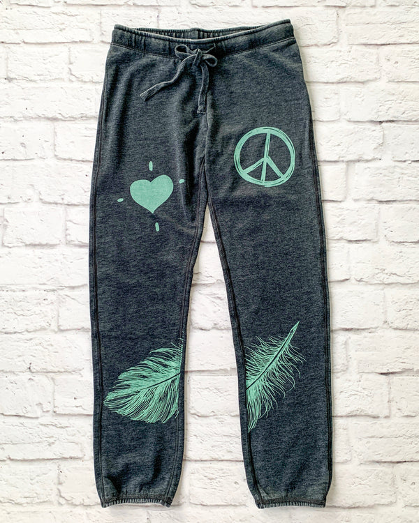 Love & Peace - Sand Washed Sweatpants