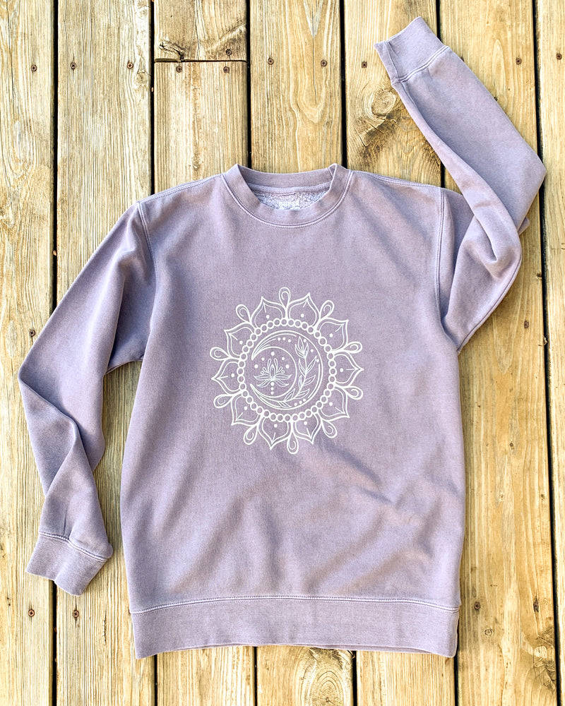 Moon Mandala - Dusty Plum Sweatshirt