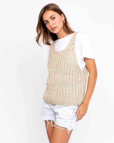 Multicolor Chunky Knitted Vest
