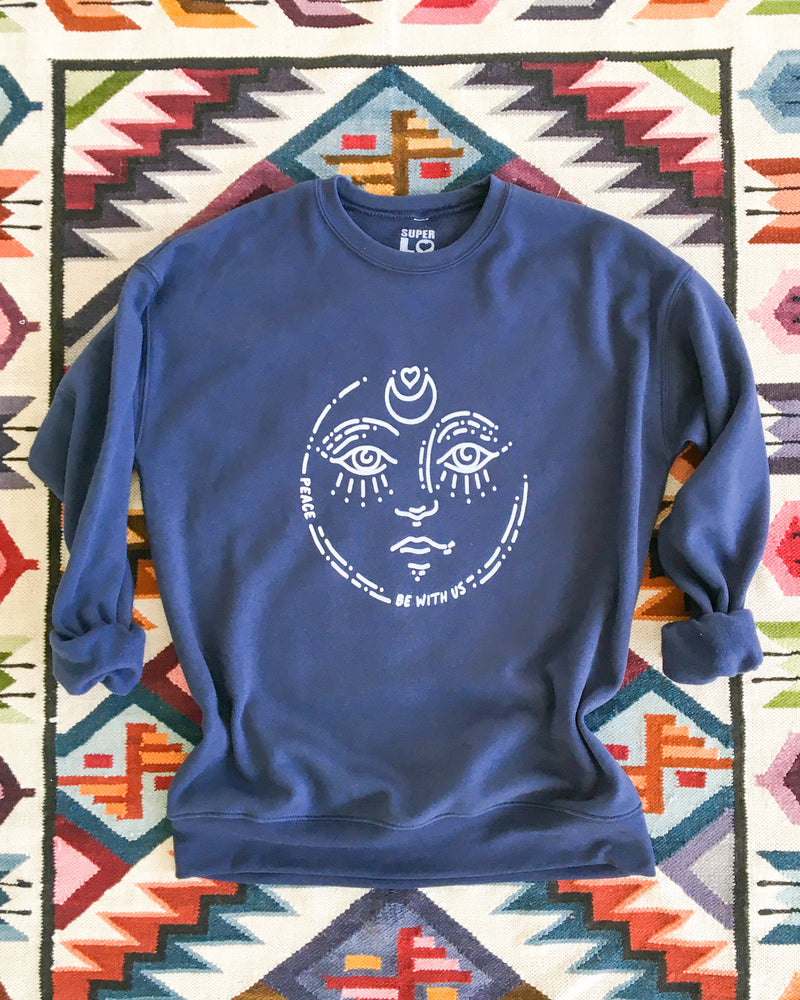 Peace & Love - Pine Quarter Zip Sweatshirt – SuperLoveTees