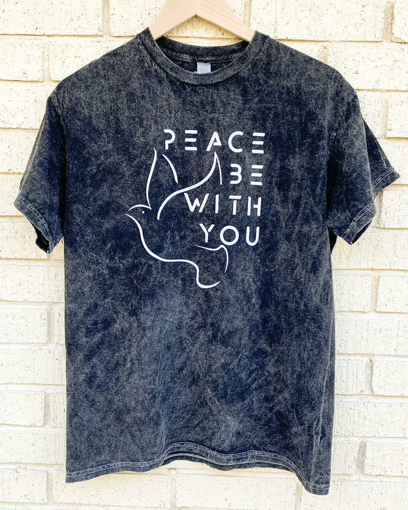 PEACE BE WITH YOU - MINERAL WASH TEE
